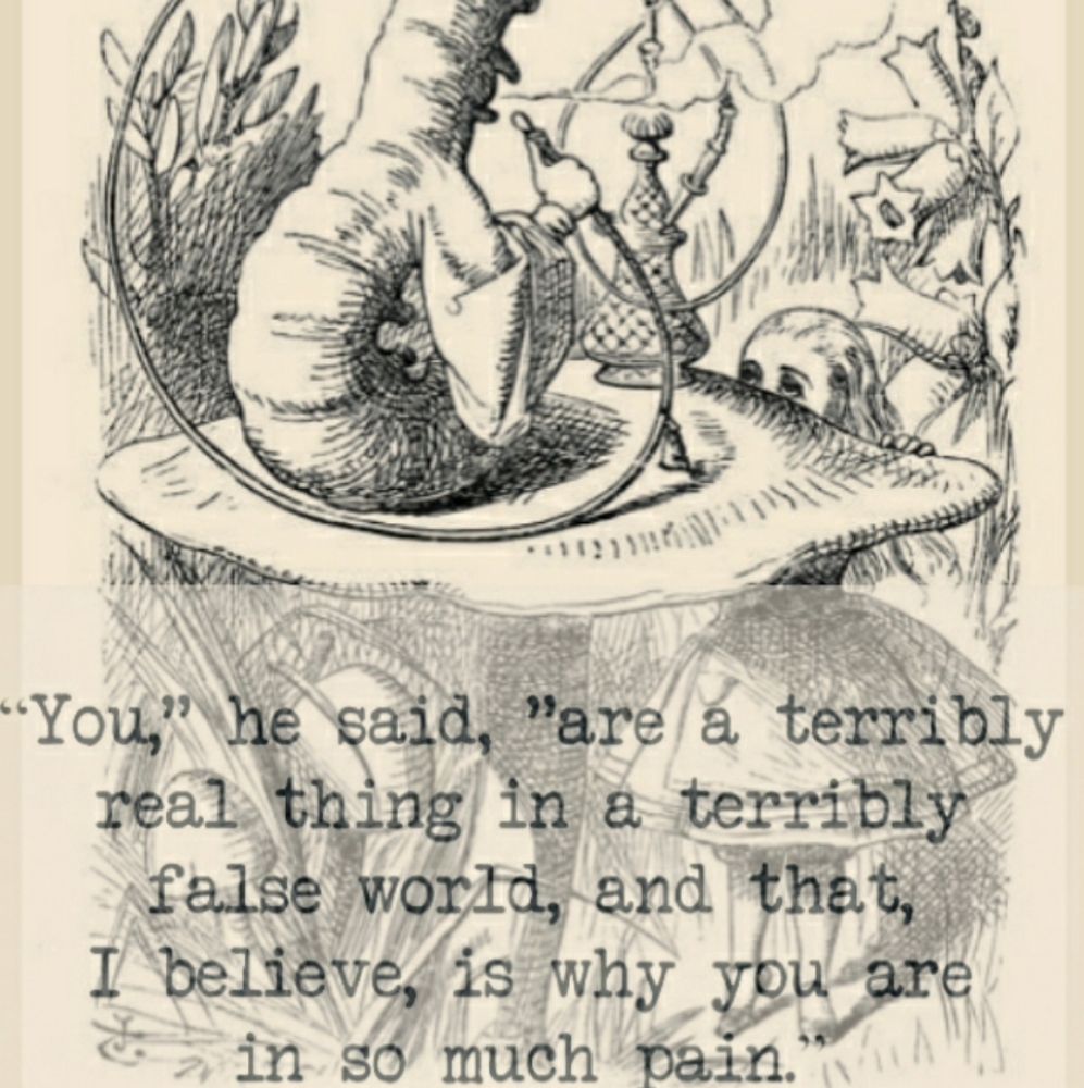 Two Alice in Wonderland Art Quote Prints